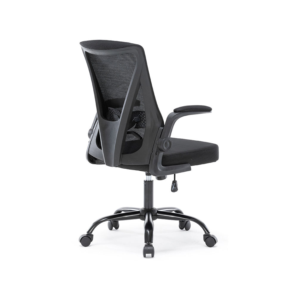 ZY-6808 Folded back office chair with flip arms