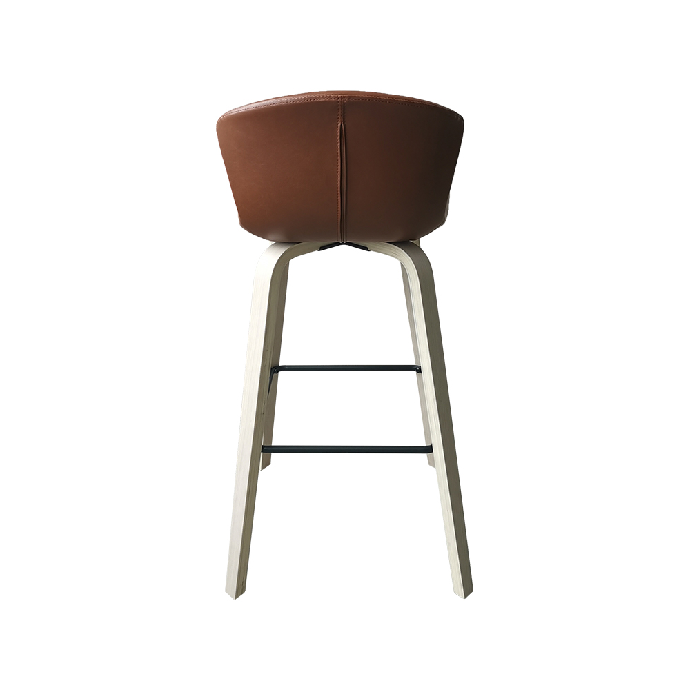 ZY-8030-1 Bent Plywood Leg Bar Chair