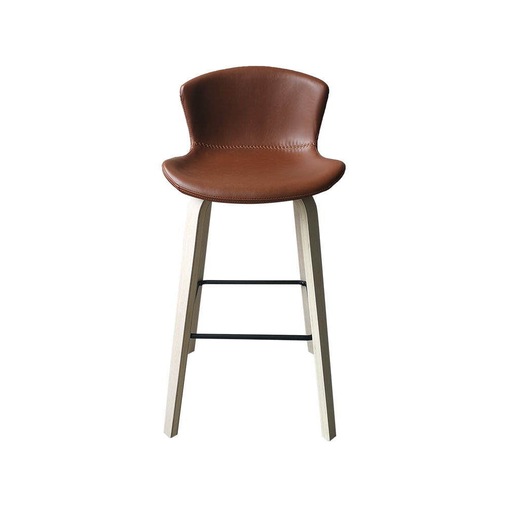 ZY-8030-1 Bent Plywood Leg Bar Chair