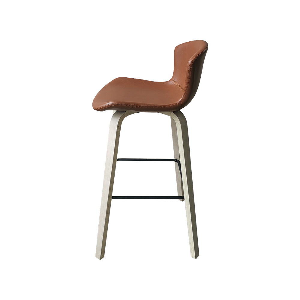 ZY-8030-1 Bent Plywood Leg Bar Chair