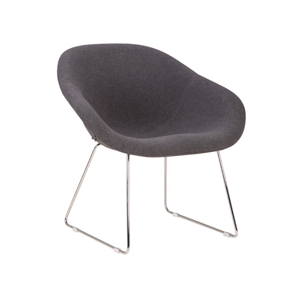 ZY-7068 Steel bracket leg chromed leisure chair