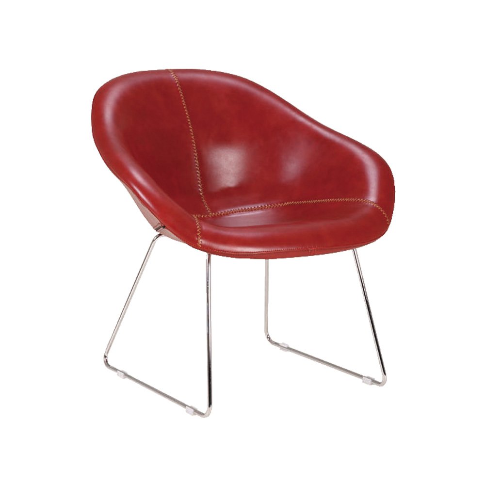 ZY-7068 Steel bracket leg chromed leisure chair