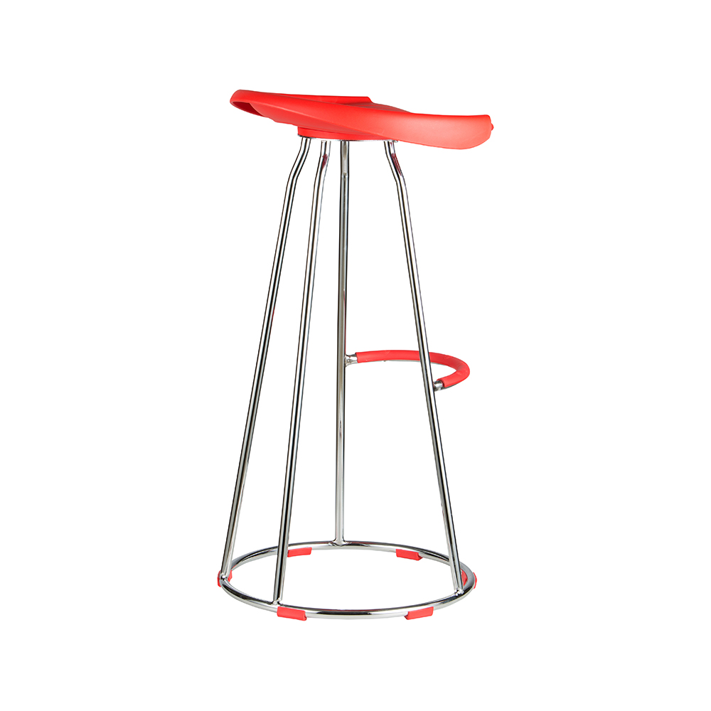 ZY-8012-1 Plastic Footrest Bar Chair