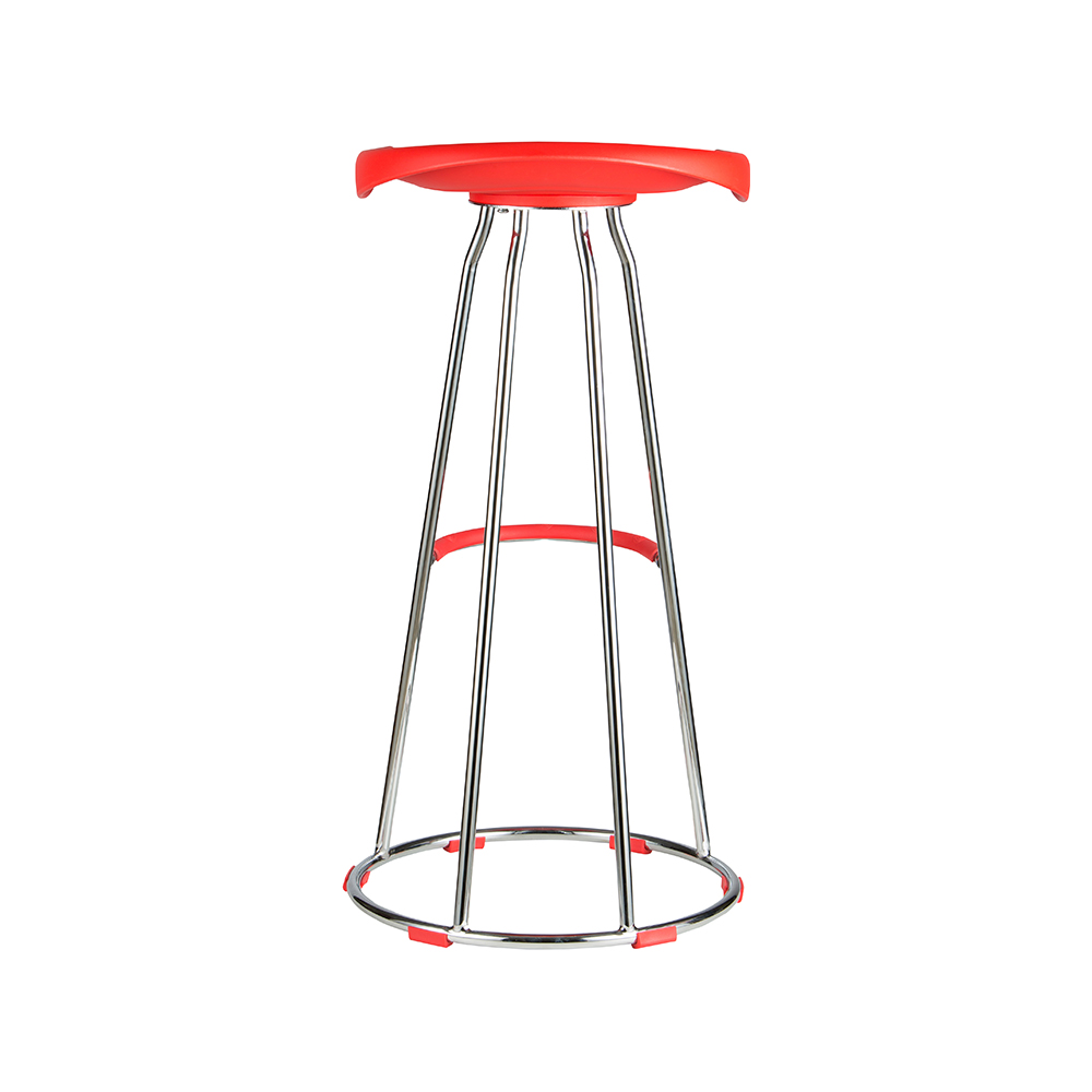 ZY-8012-1 Plastic Footrest Bar Chair