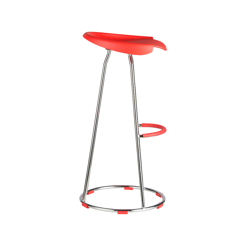 ZY-8012-1 Plastic Footrest Bar Chair