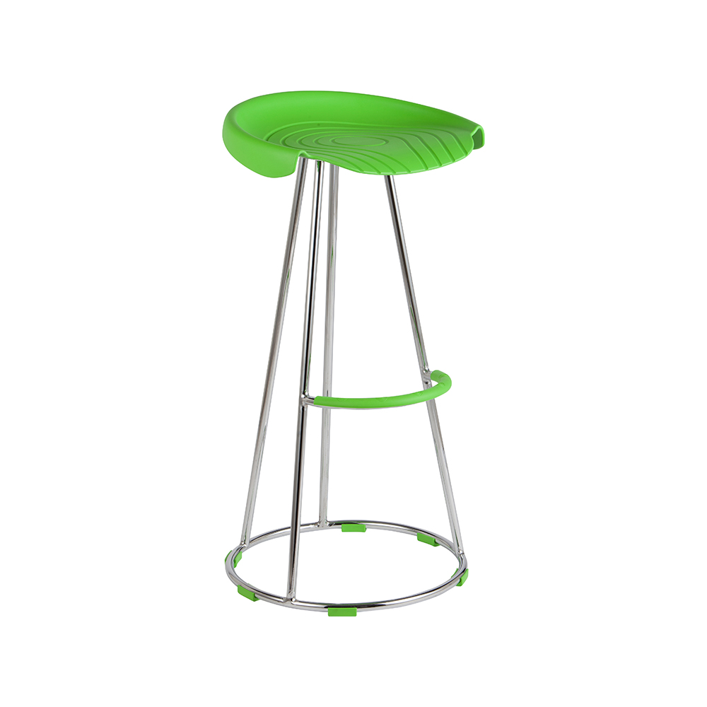 ZY-8012-1 Plastic Footrest Bar Chair