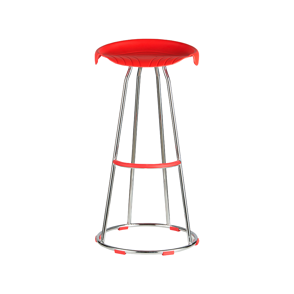 ZY-8012-1 Plastic Footrest Bar Chair
