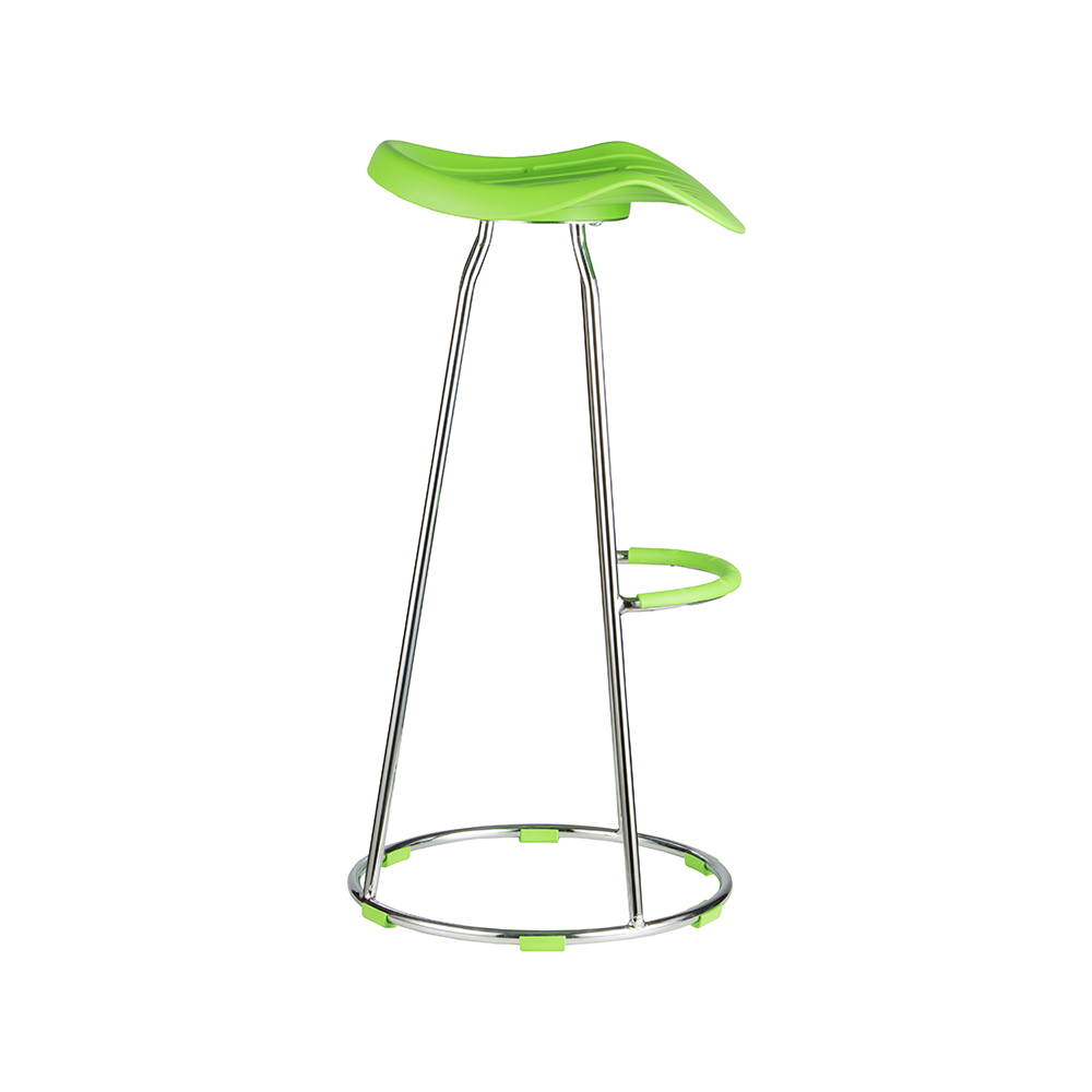 ZY-8013-1 Green Plastic Seat Cushion Bar Chair