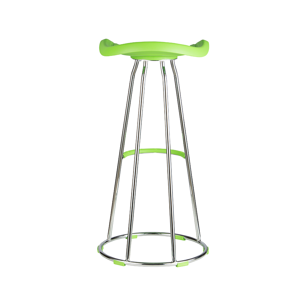 ZY-8013-1 Green Plastic Seat Cushion Bar Chair