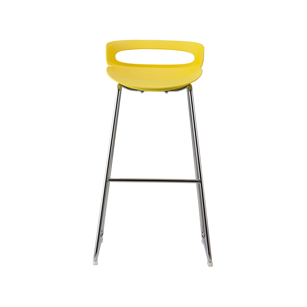 ZY-8015-2 Chrome Metal Tube Stand Bar Chair