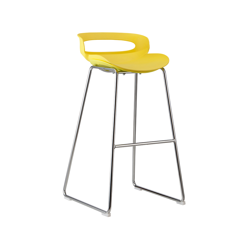 ZY-8015-2 Chrome Metal Tube Stand Bar Chair