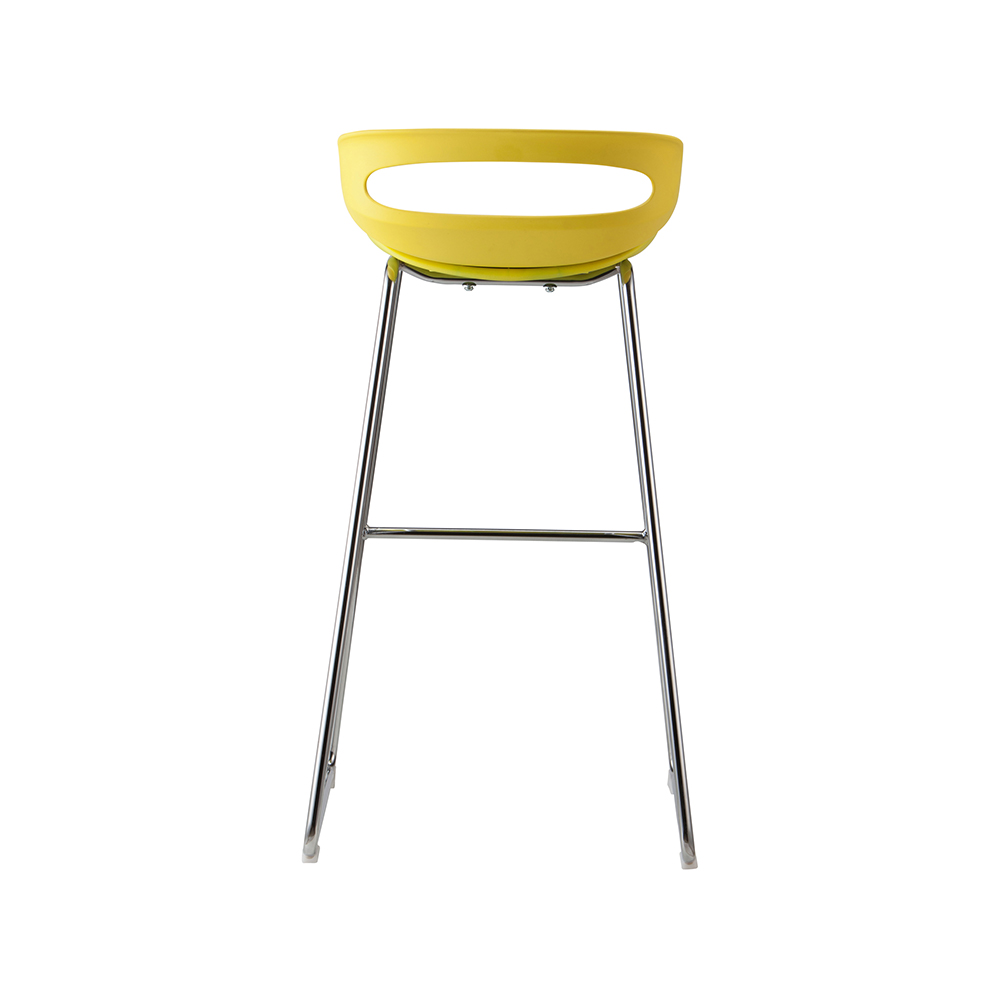 ZY-8015-2 Chrome Metal Tube Stand Bar Chair