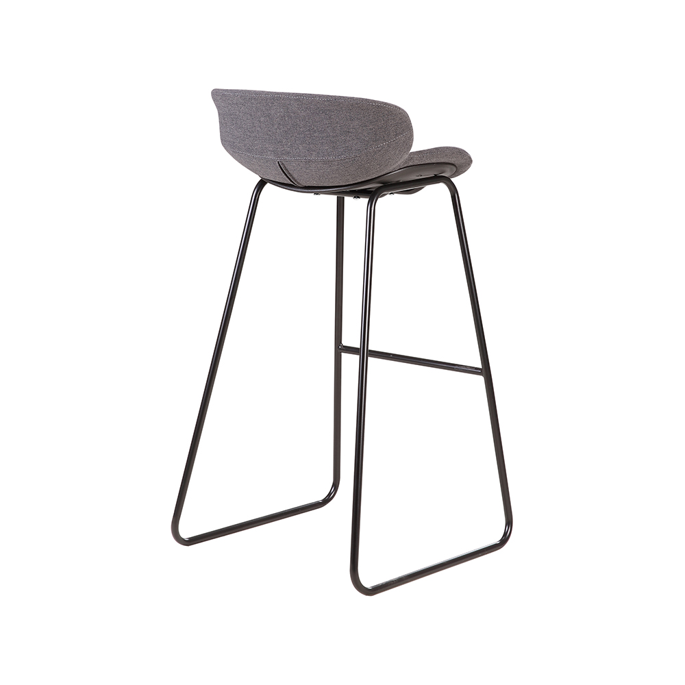 ZY-8015-3 Full cloth covered plastic cushion Bar chair