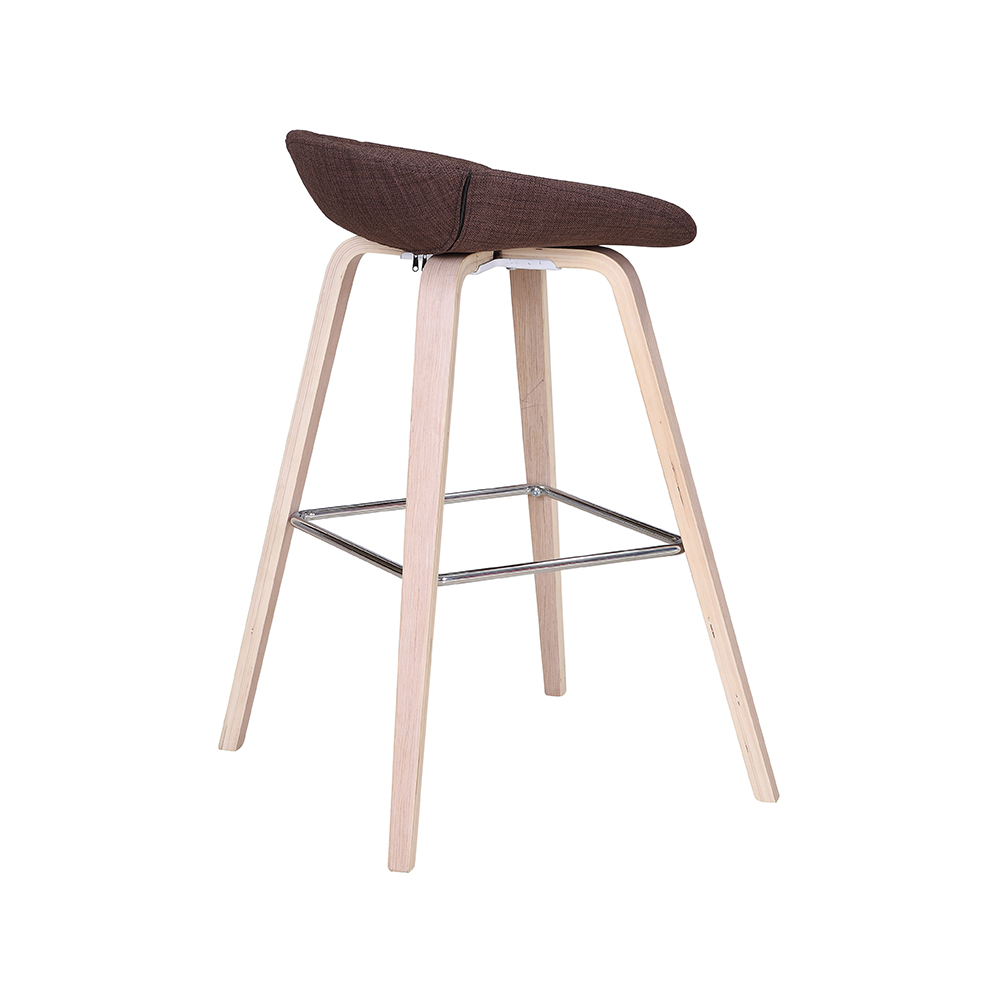 ZY-8016-3 Chromed metal tube footstool Bar chair