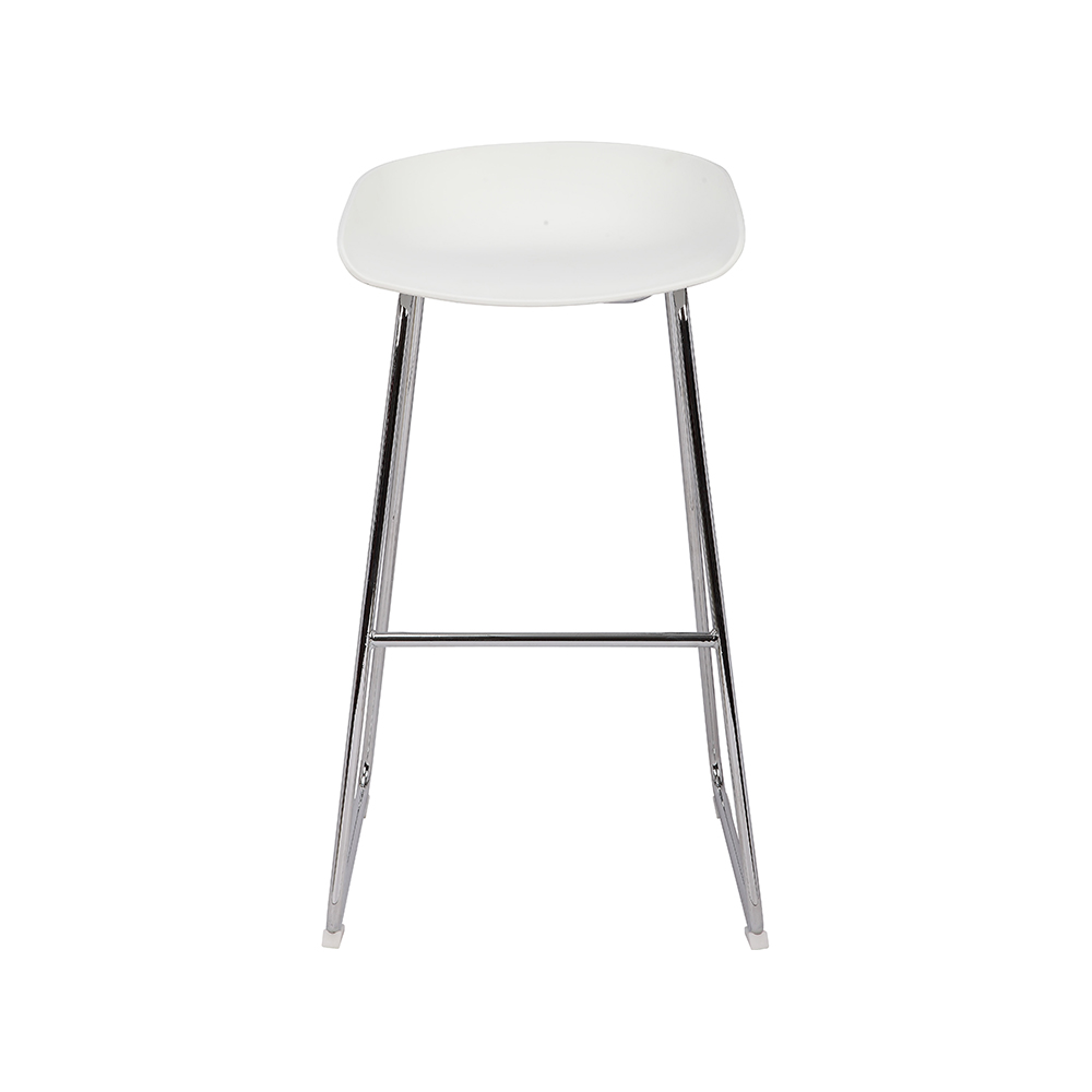 ZY-8016 White plastic cushion Bar chair