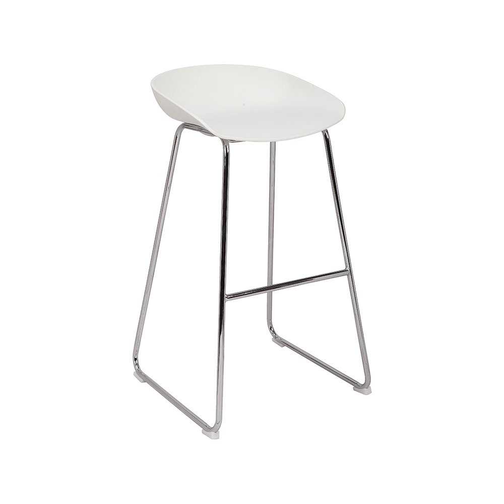 ZY-8016 White plastic cushion Bar chair