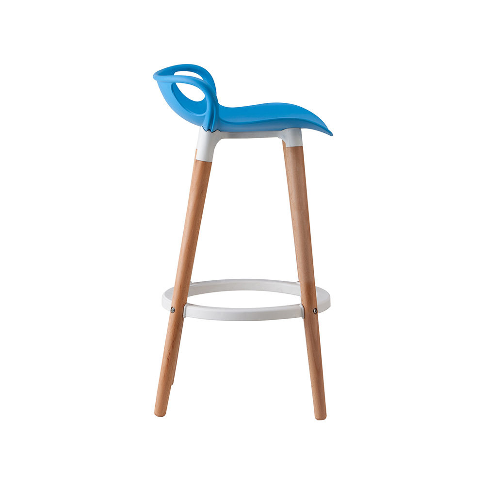 ZY-8017-2 Blue cushion Plastic Ring Pedal Bar Chair
