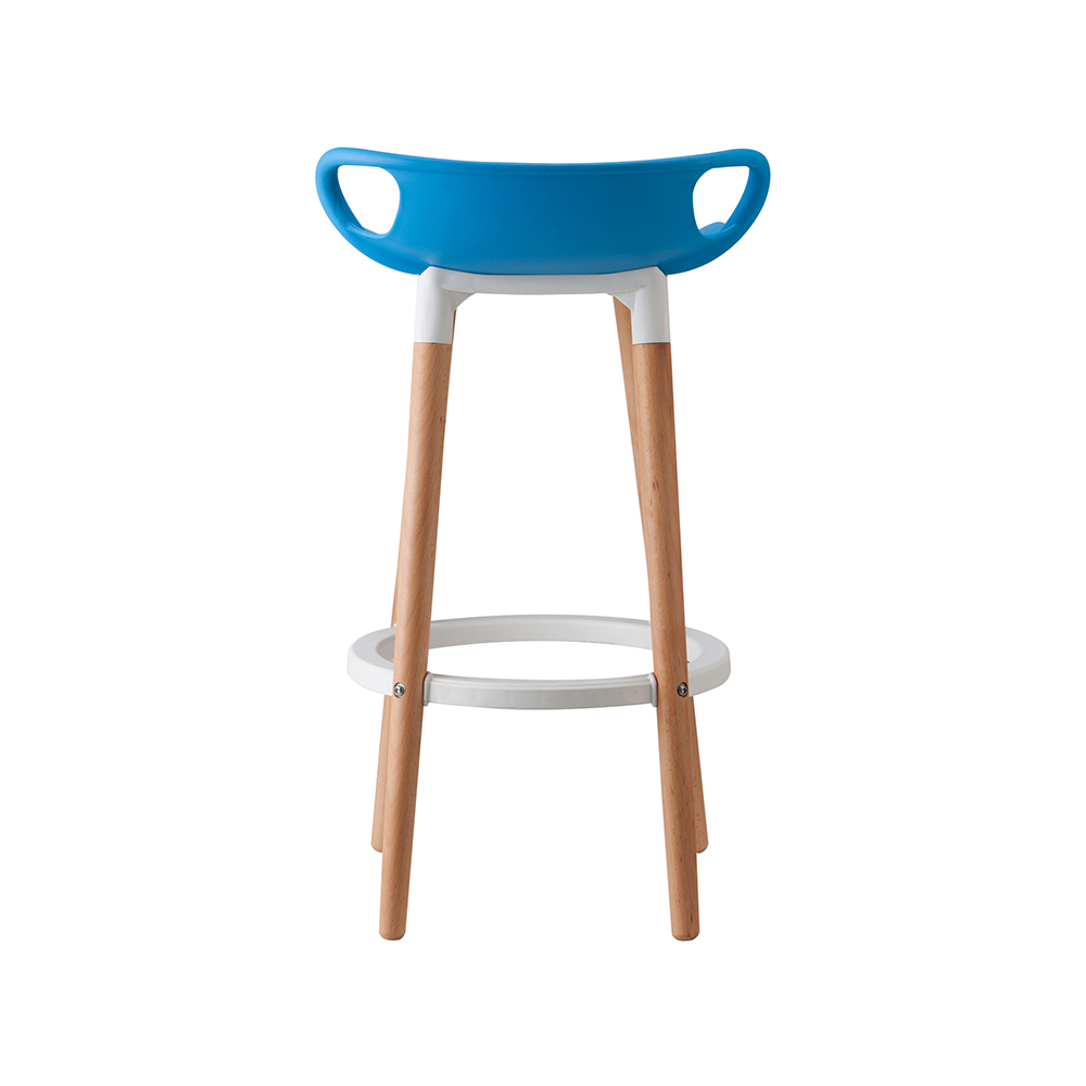 ZY-8017-2 Blue cushion Plastic Ring Pedal Bar Chair