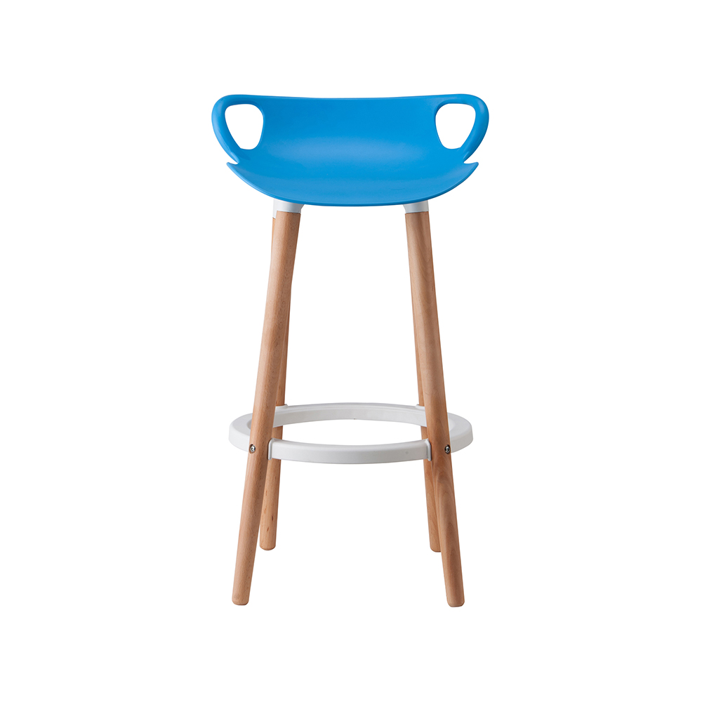 ZY-8017-2 Blue cushion Plastic Ring Pedal Bar Chair