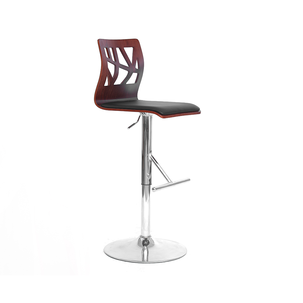 ZY-8031 Plywood Cushion Rod Base Bar Chair