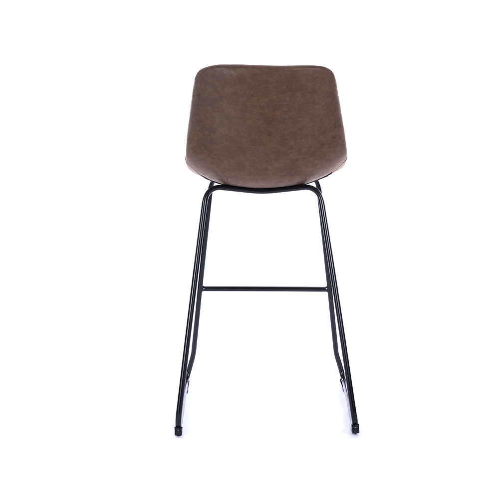 ZY-8089 PU Leather Plywood Seat Cushion Bar Chair