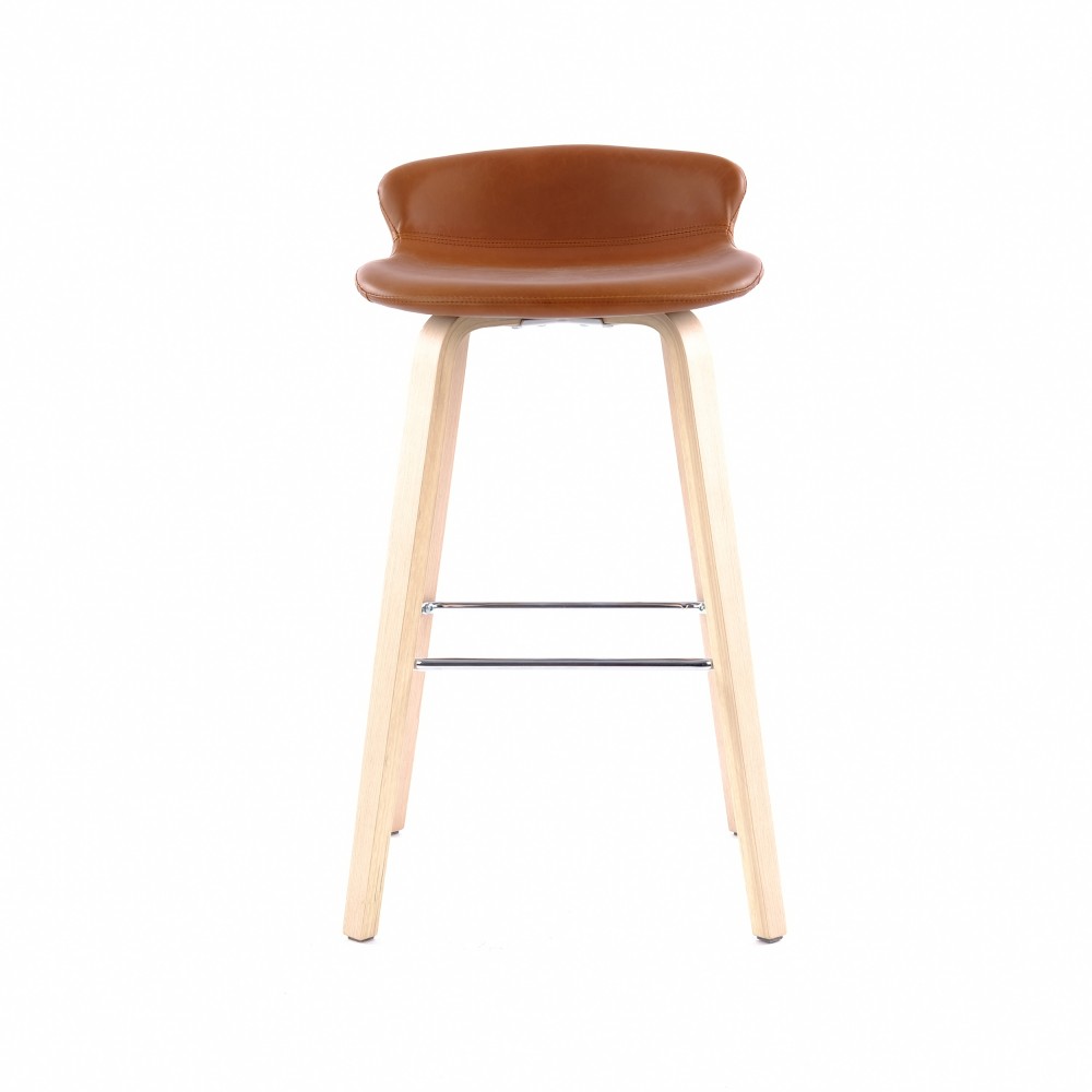 ZY-8127 Black Bent Plywood Leg Bar Chair