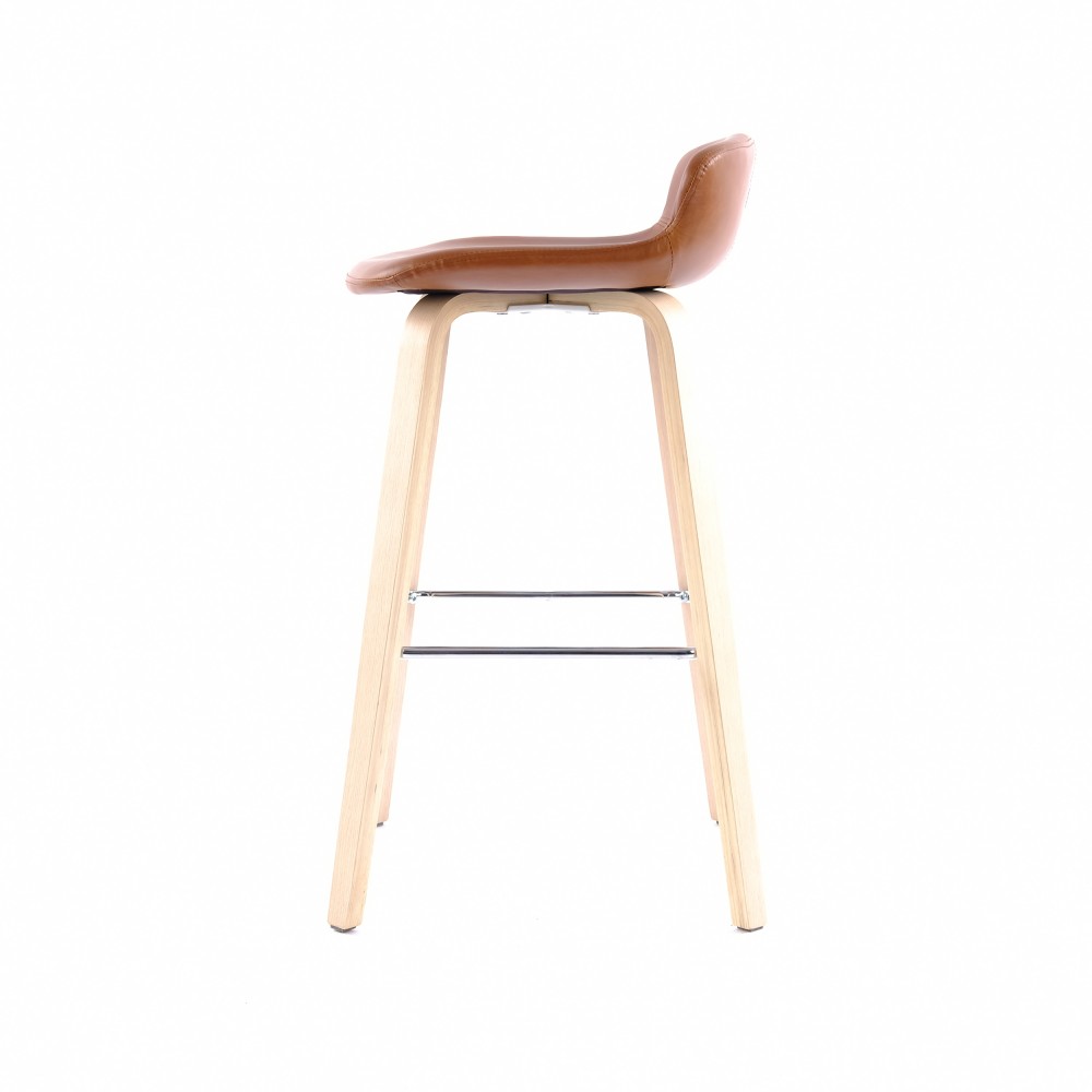 ZY-8127 Black Bent Plywood Leg Bar Chair