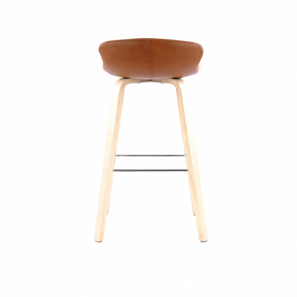 ZY-8127 Black Bent Plywood Leg Bar Chair