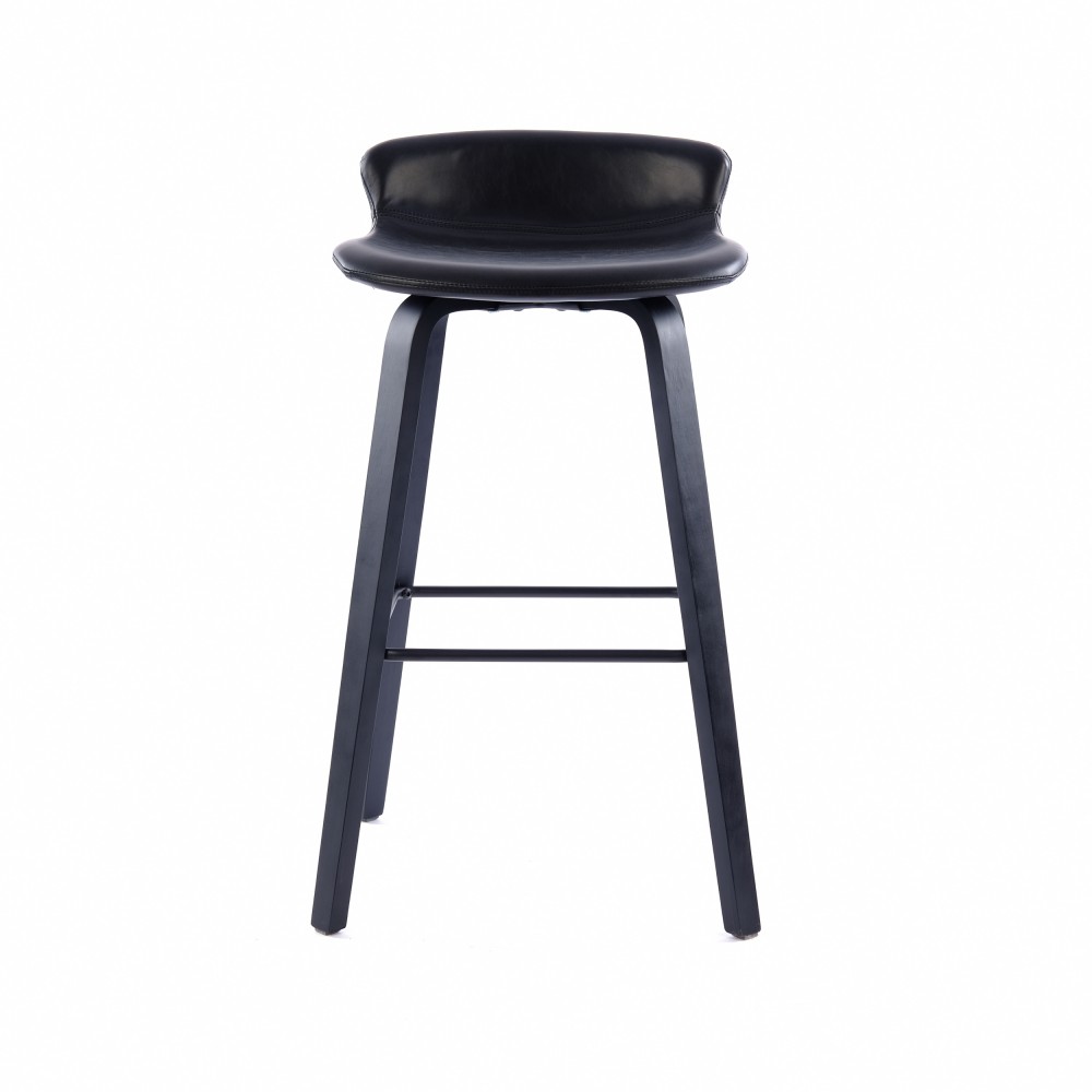 ZY-8127 Black Bent Plywood Leg Bar Chair