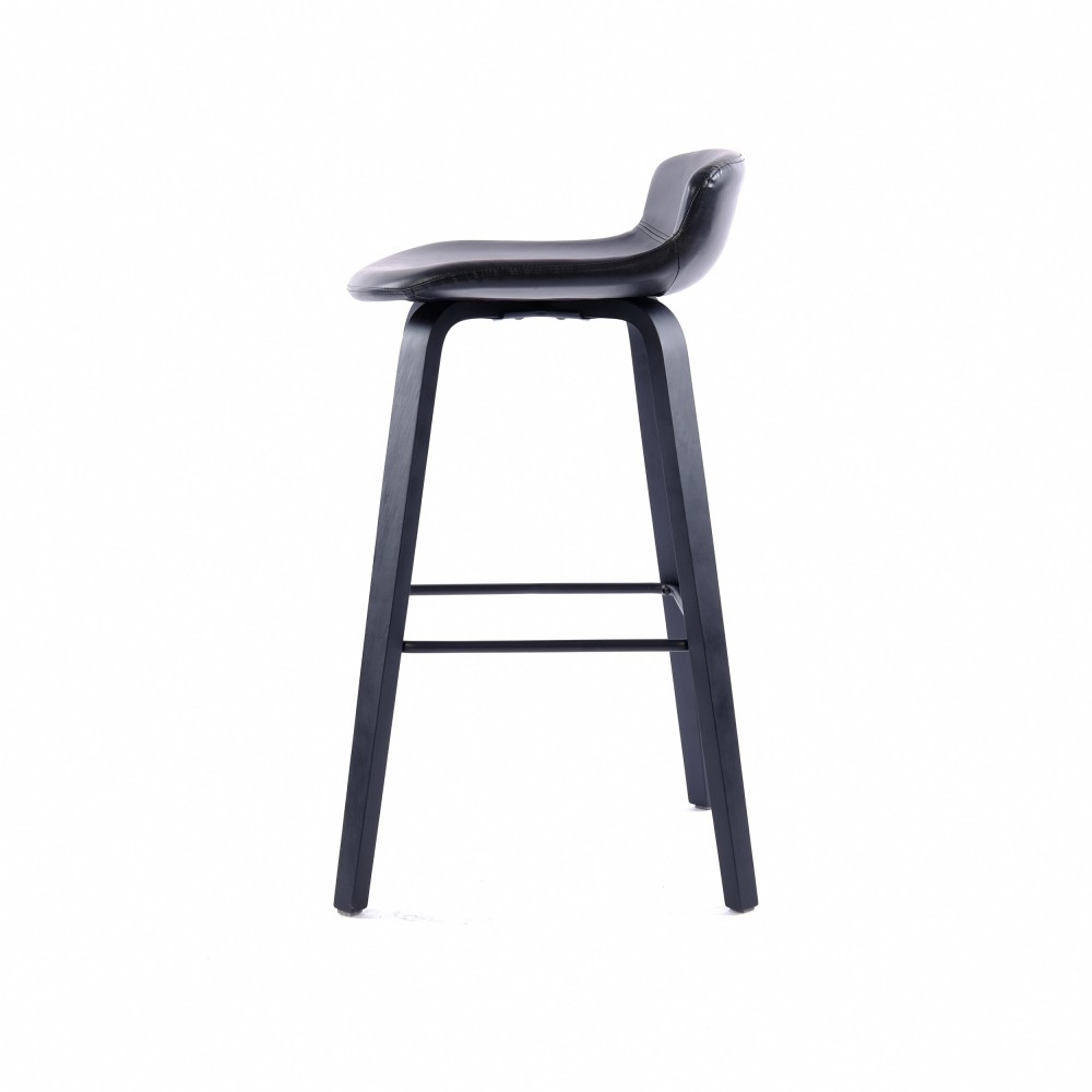 ZY-8127 Black Bent Plywood Leg Bar Chair