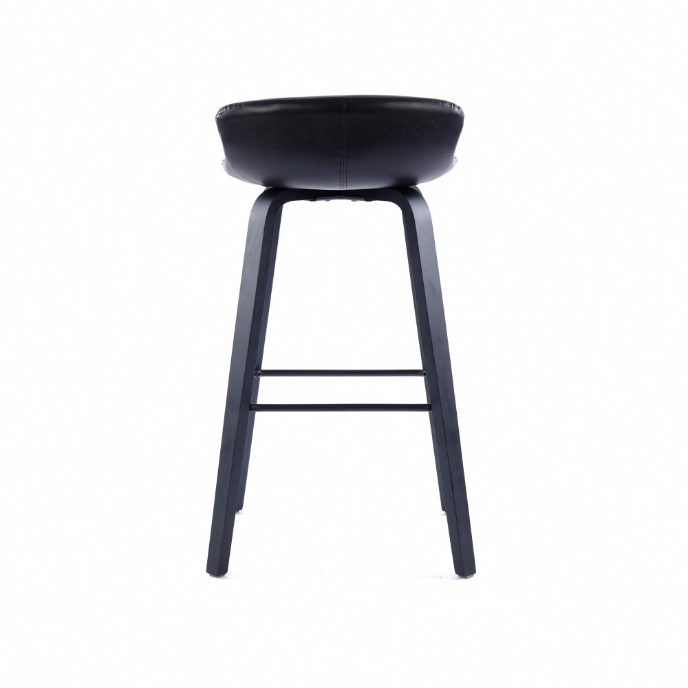 ZY-8127 Black Bent Plywood Leg Bar Chair