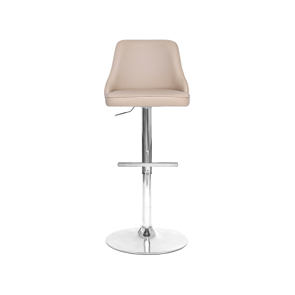 ZY-8135 Foam Seat Chrome Footrest Bar Chair