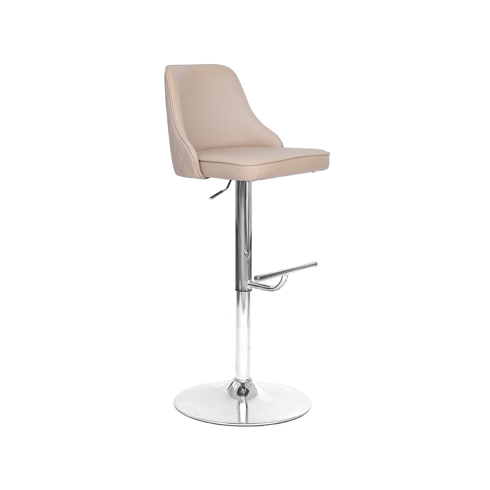 ZY-8135 Foam Seat Chrome Footrest Bar Chair