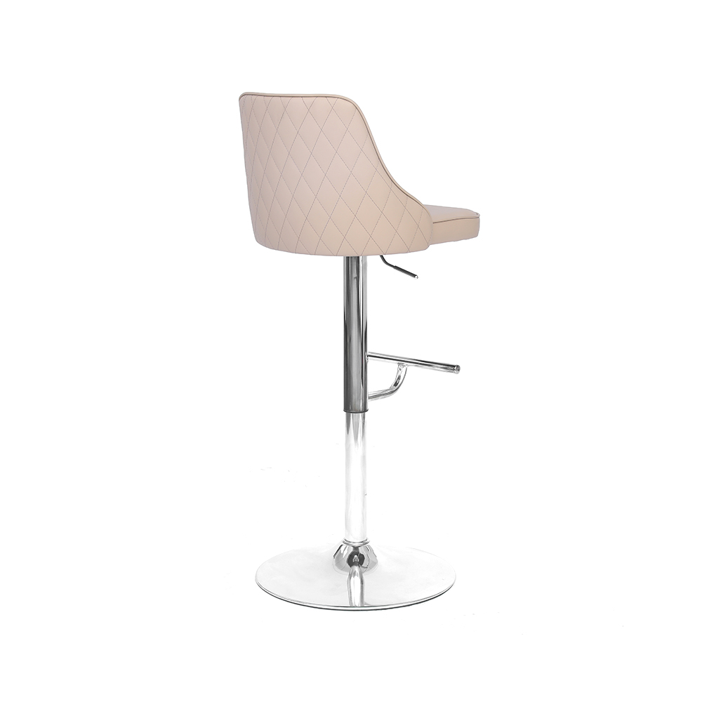 ZY-8135 Foam Seat Chrome Footrest Bar Chair