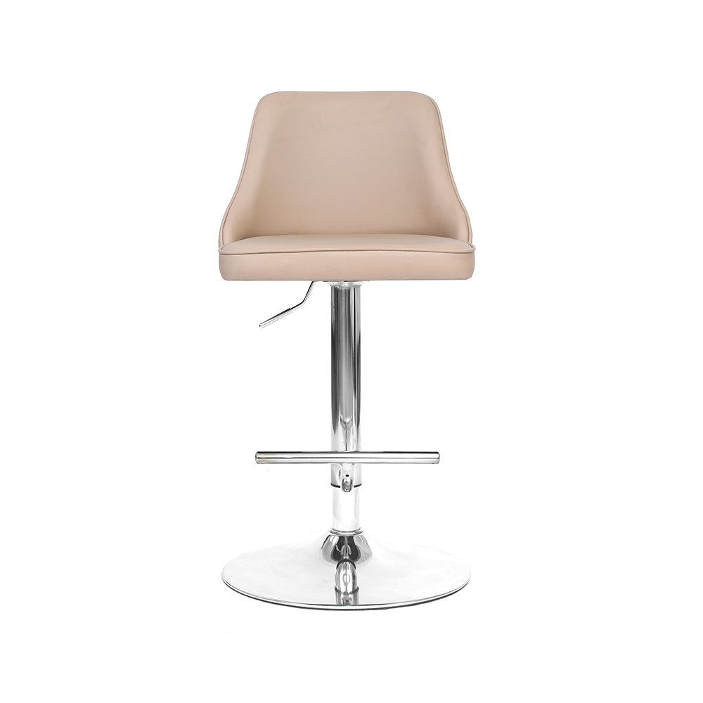 ZY-8135 Foam Seat Chrome Footrest Bar Chair