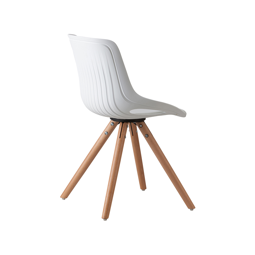 ZY-9005-3 Plastic Seat with Cushion Dining Chair