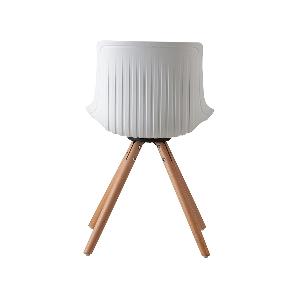 ZY-9005-3 Plastic Seat with Cushion Dining Chair