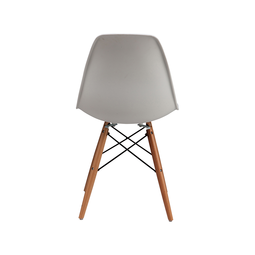 ZY-9010 Plastic seat black dining chair