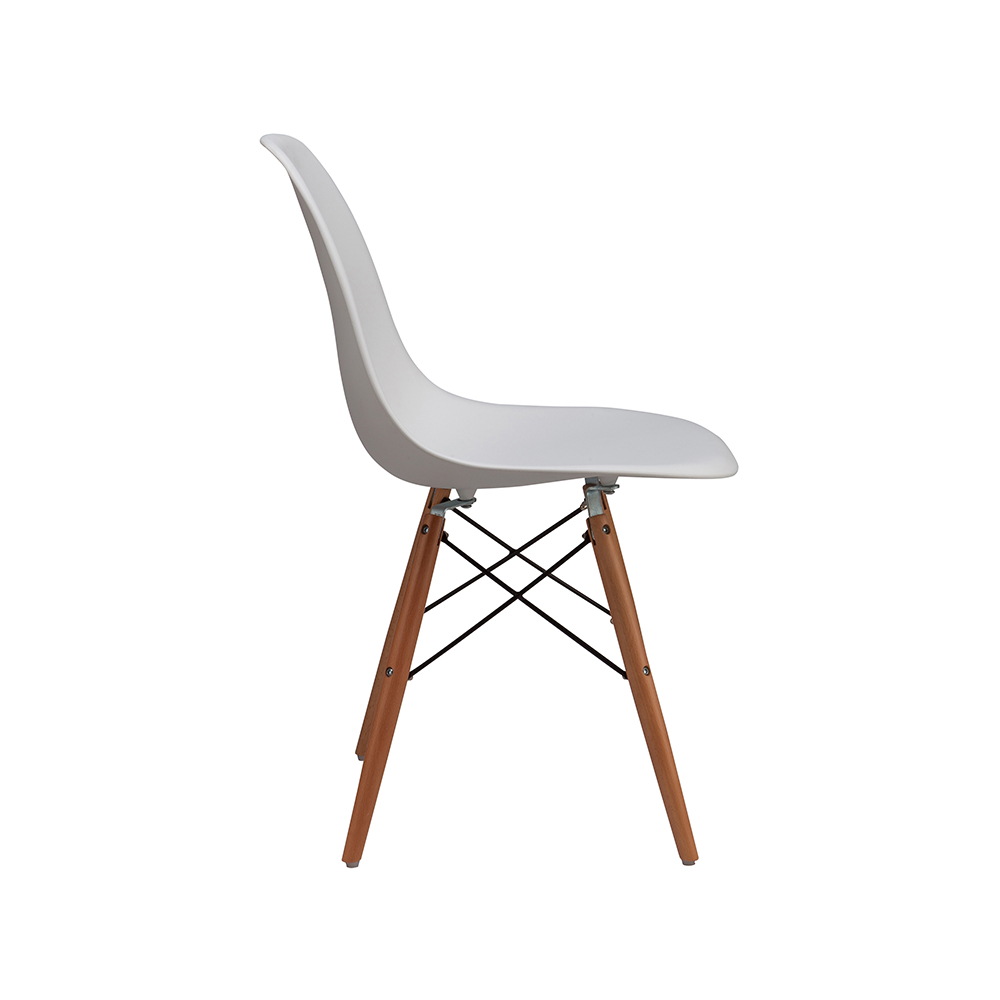 ZY-9010 Plastic seat black dining chair