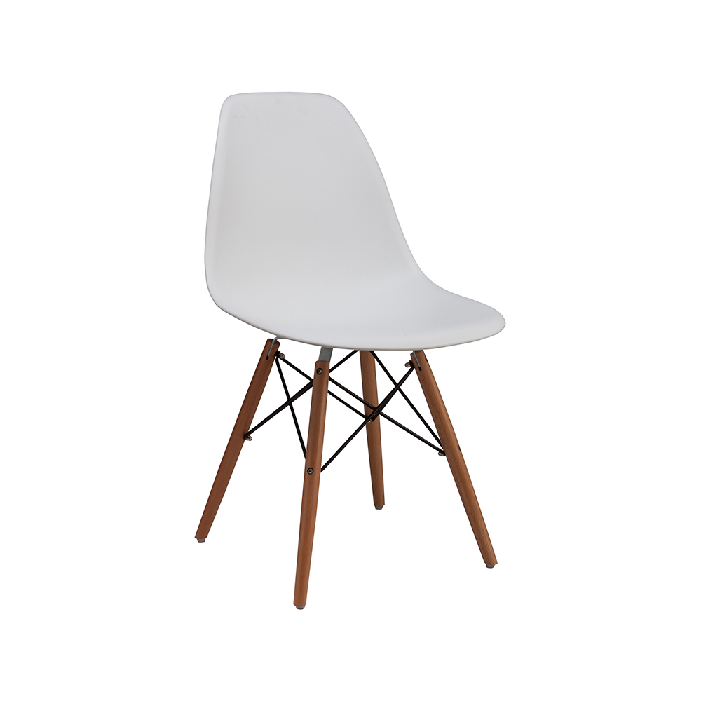 ZY-9010 Plastic seat black dining chair