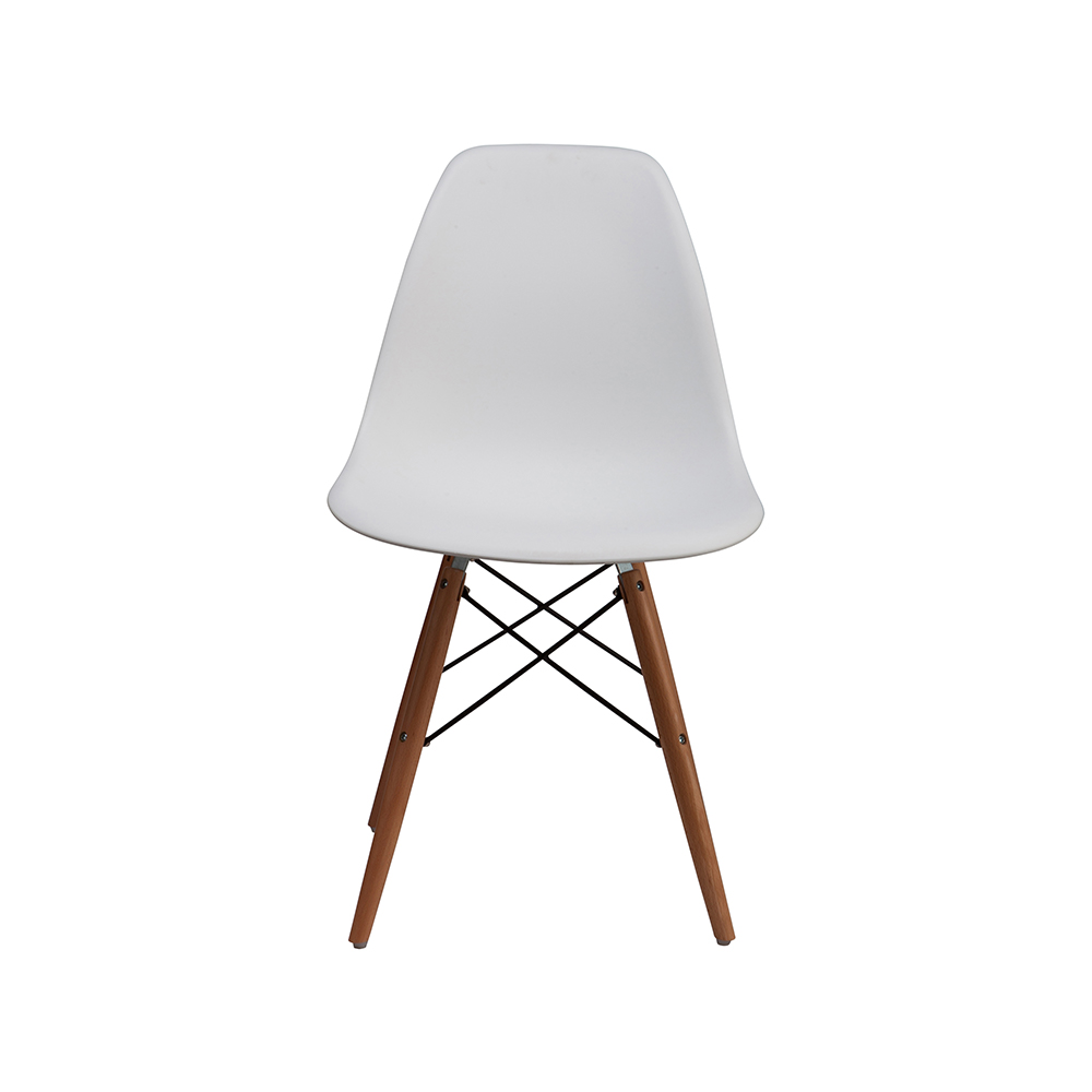 ZY-9010 Plastic seat black dining chair