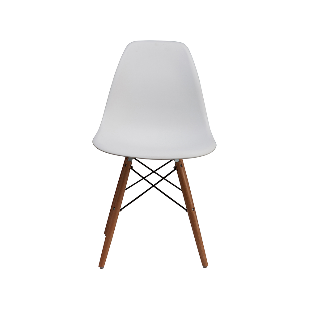 ZY-9010 Plastic seat black dining chair