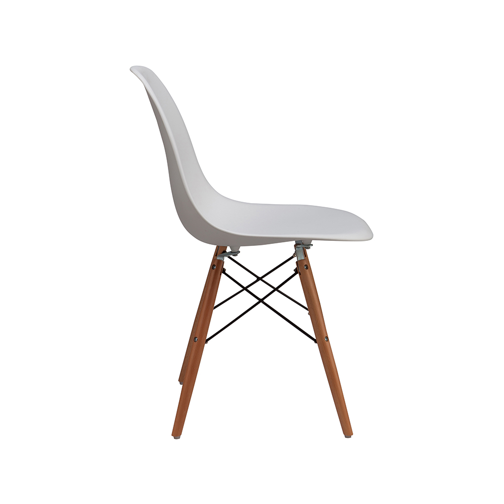 ZY-9010 Plastic seat black dining chair