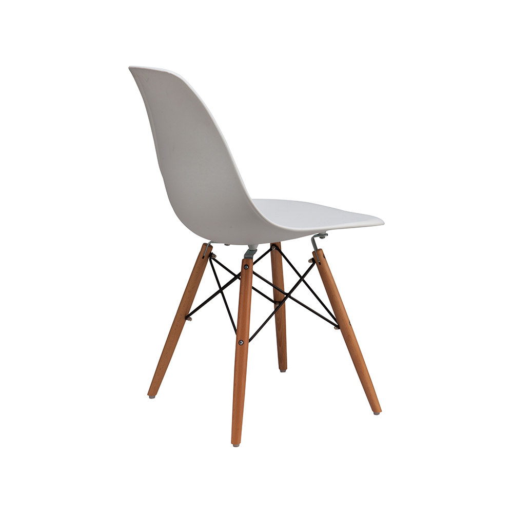 ZY-9010 Plastic seat black dining chair