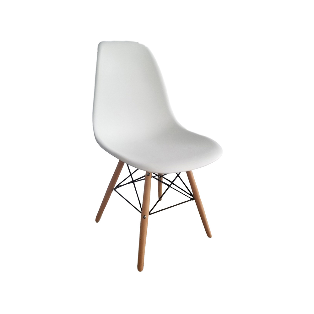 ZY-9010 Plastic seat black dining chair