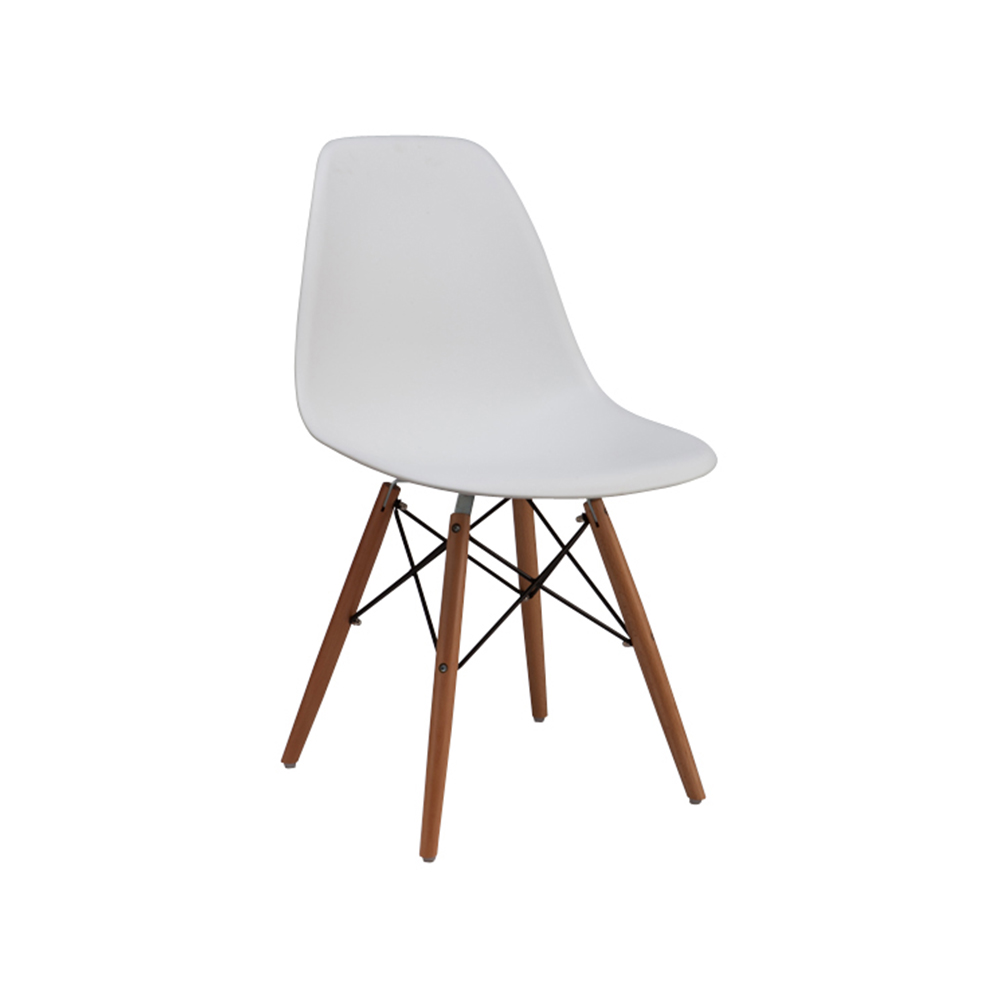 ZY-9010 Plastic seat black dining chair