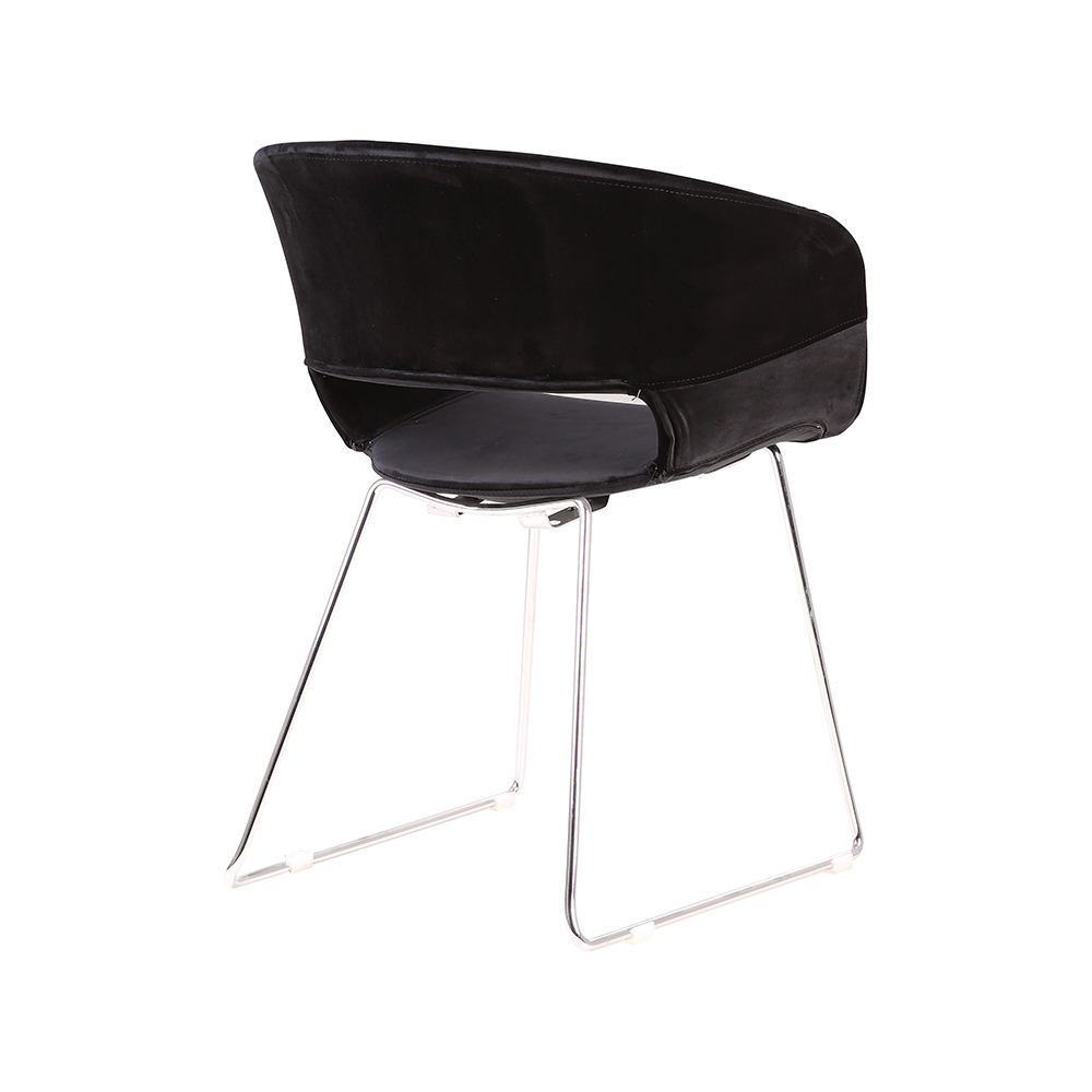 ZY-9018-1 Steel Legs Chromed Dining Chair