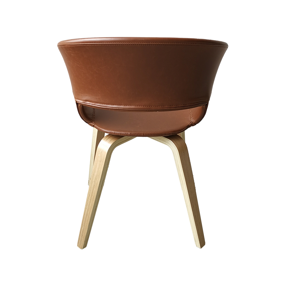 ZY-9018-3 Bent Plywood Legs Dining Chair