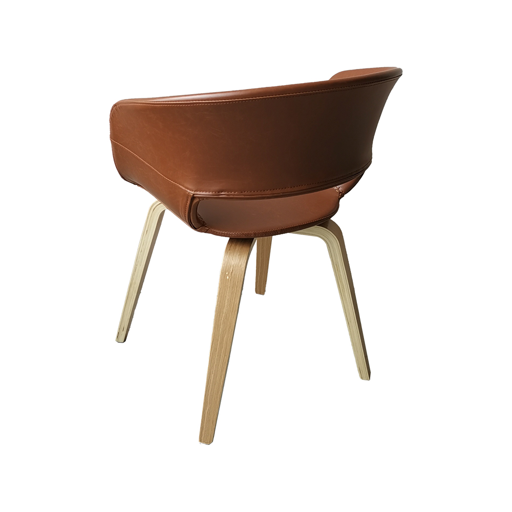 ZY-9018-3 Bent Plywood Legs Dining Chair