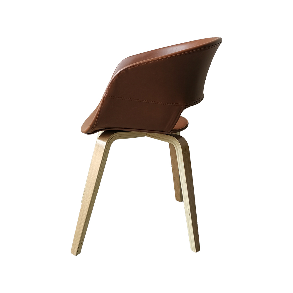 ZY-9018-3 Bent Plywood Legs Dining Chair
